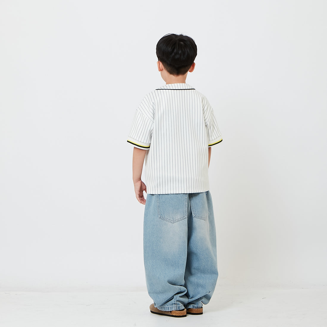 Kids Barrel Leg Long Jeans - SK2609014