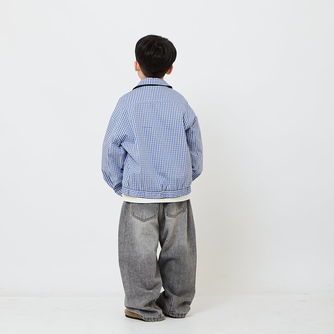Kids Barrel Leg Long Jeans - SK2609014