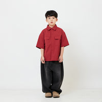 Kids Barrel Leg Long Jeans - SK2609014