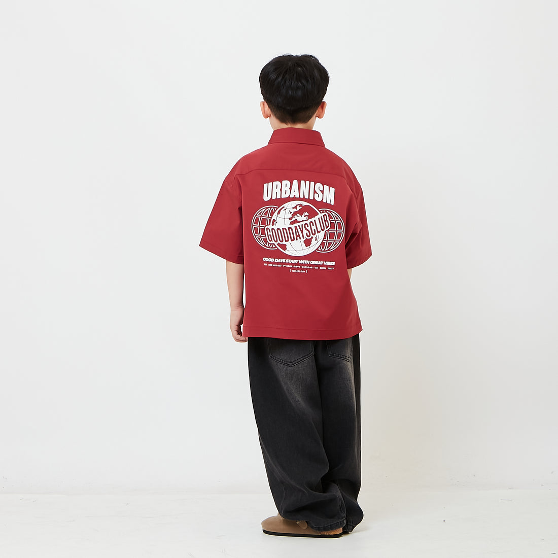 Kids Barrel Leg Long Jeans - SK2609014