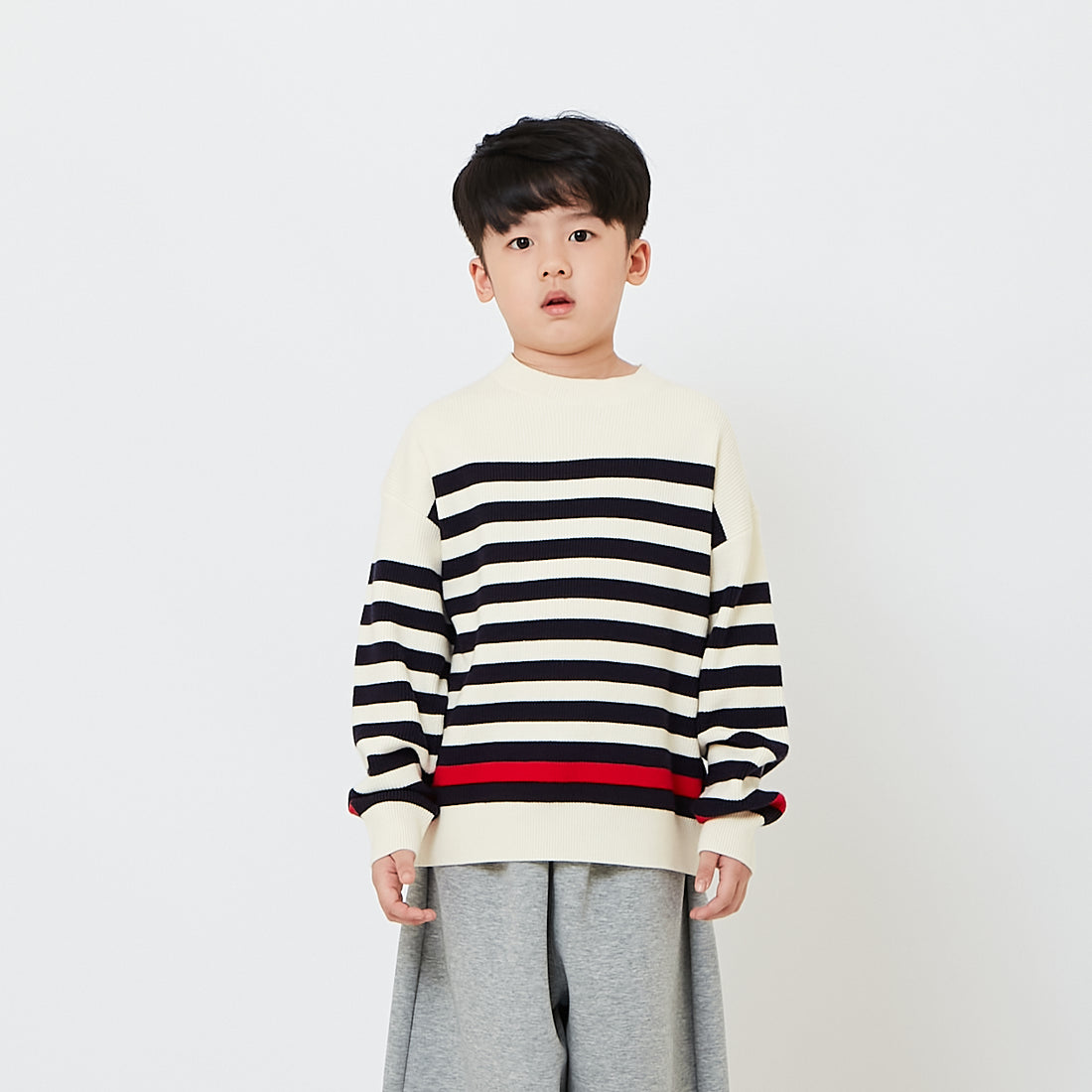 Kids Oversized Stripes Sweater - SK2610054