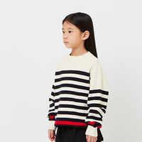 Kids Oversized Stripes Sweater - SK2610054