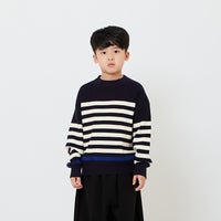 Kids Oversized Stripes Sweater - SK2610054