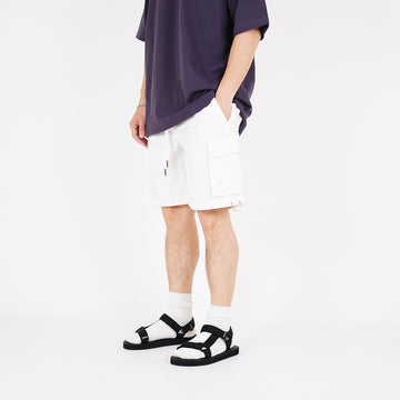 Men Cargo Shorts - Off White - SM2303014A
