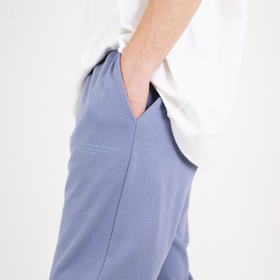 Men Printed Sweatpants - Blue - SM2303068B