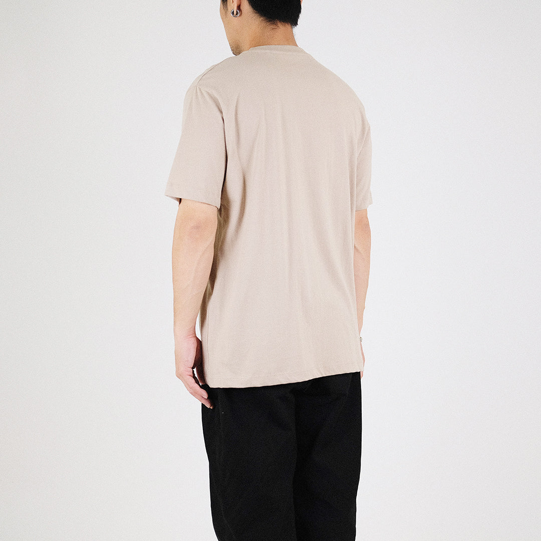 Men Graphic Tee - Beige - SM2303069A