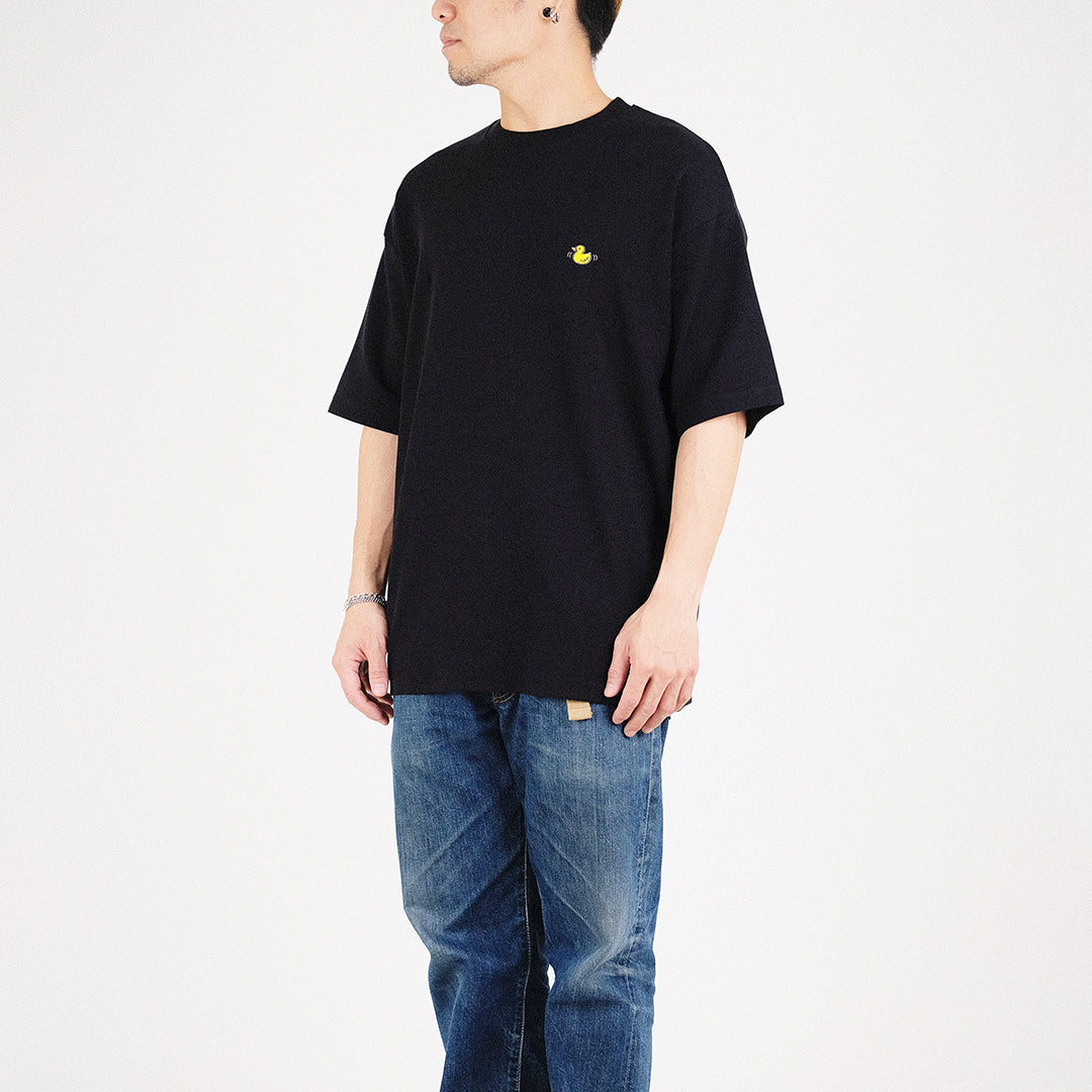 Men Embroidery Oversized Tee
 - Black - SM2304079D