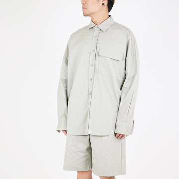 Men Oversized Shirt - Light Green - SM2305048B
