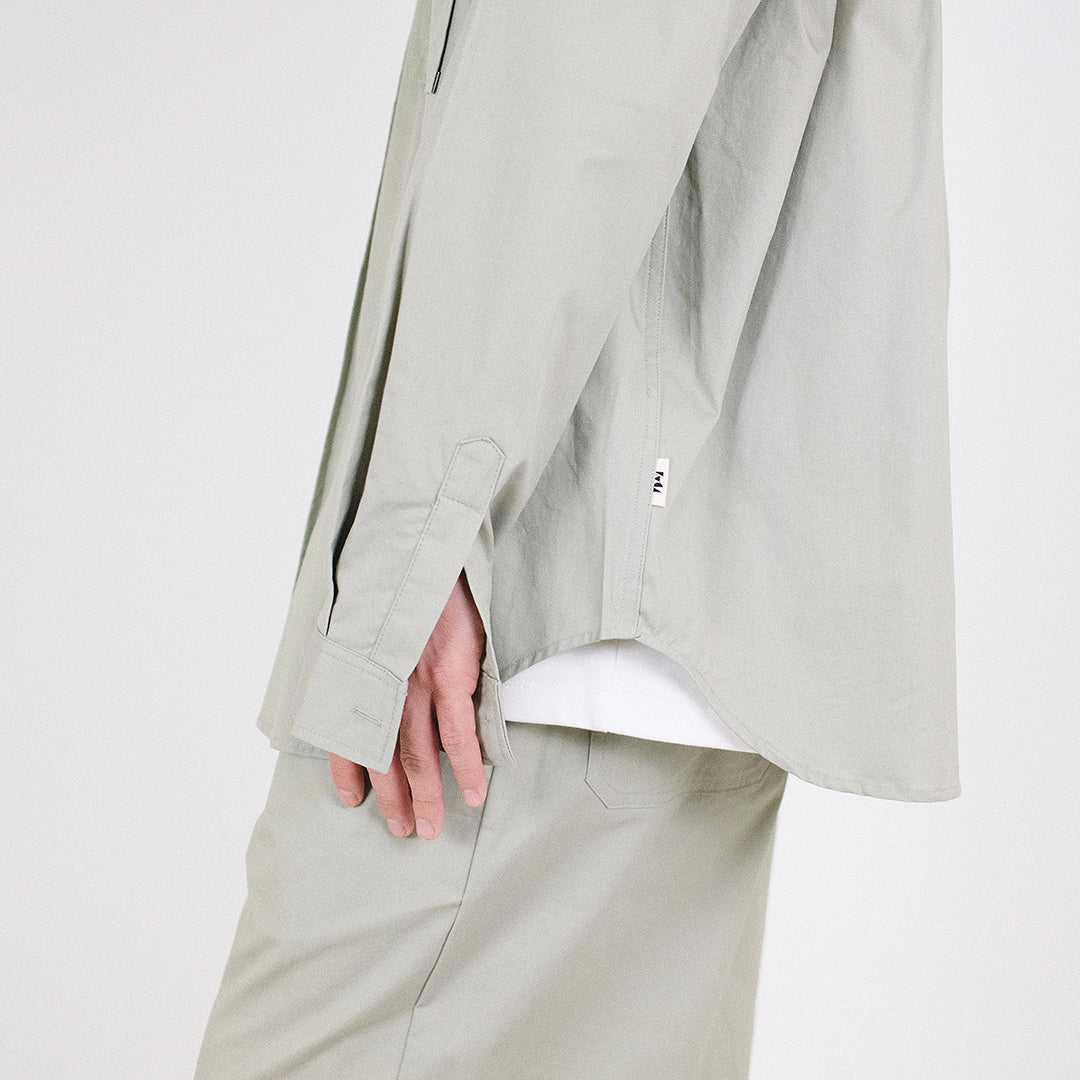 Men Oversized Shirt - Light Green - SM2305048B