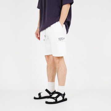 Men Cargo Sweat-Shorts - Off White - SM2305080A