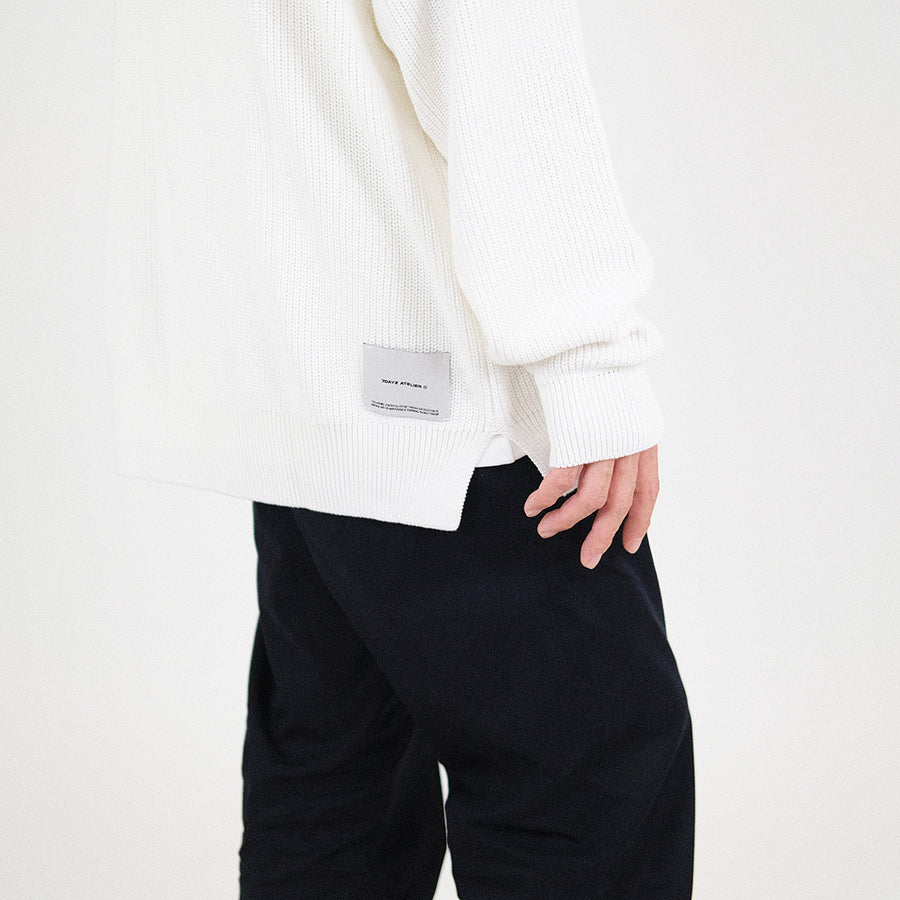 Men Oversized Sweater - Off White - SM2306087A