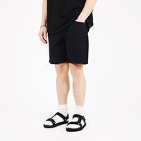 Men Slim Fit Denim Shorts With Belt - Navy - SM2306088C