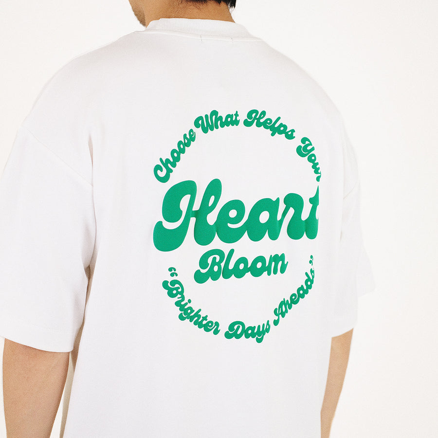 Men Printed Oversized Tee - Off White - SM2307093A