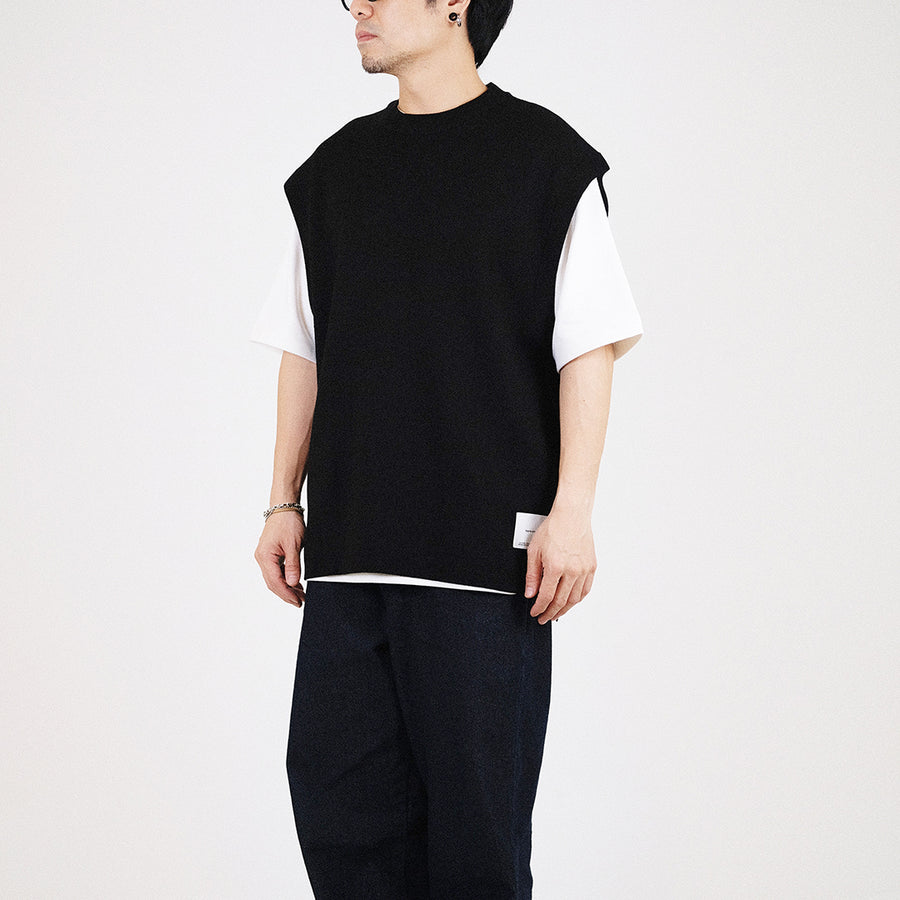 Men Vest Top - Black - SM2307094B