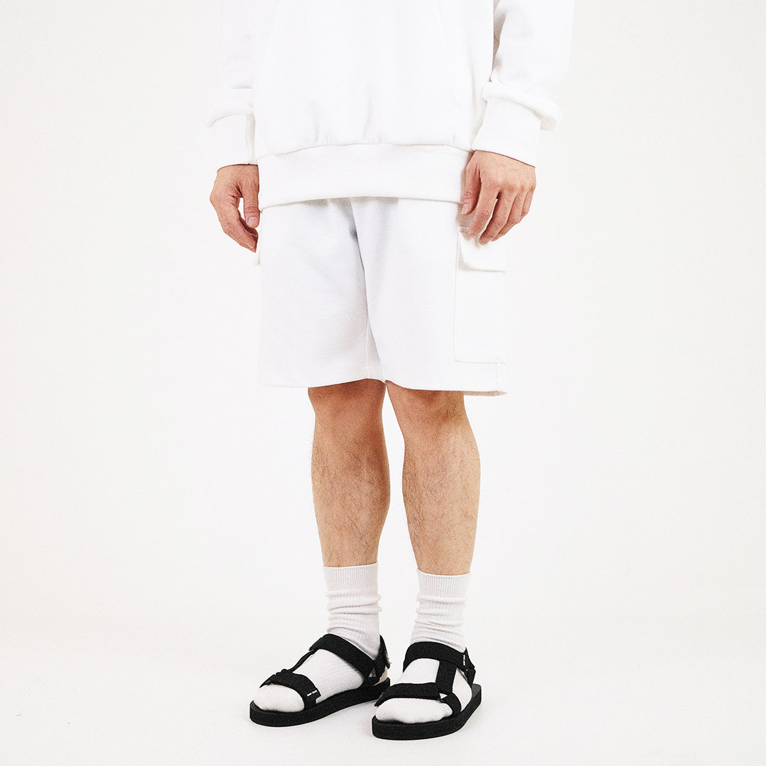 Men Cargo Shorts - Off White - SM2307096A