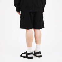 Men Cargo Shorts - Black - SM2307096D