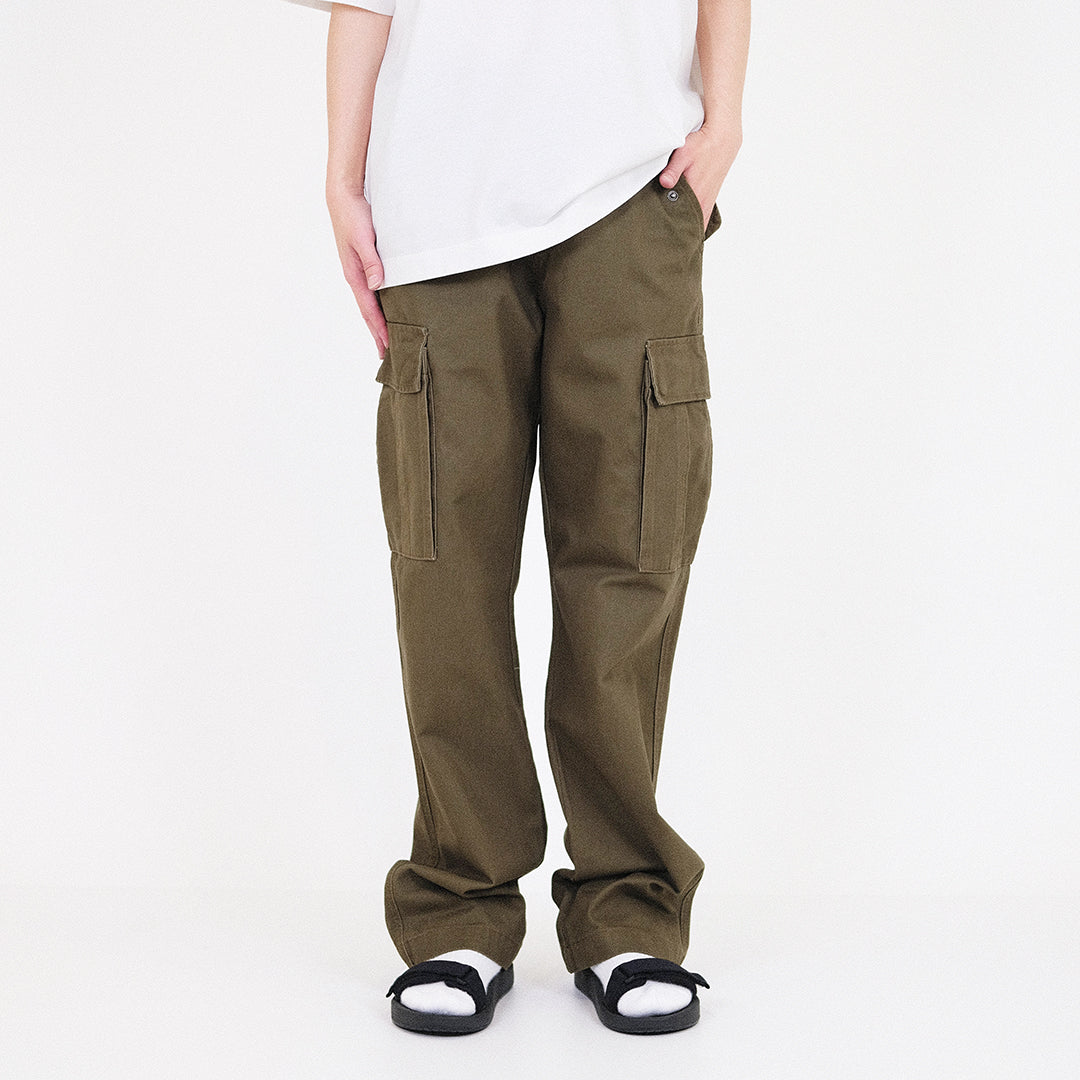 Men Twill Cargo Pants - Army Green - SM2307100B