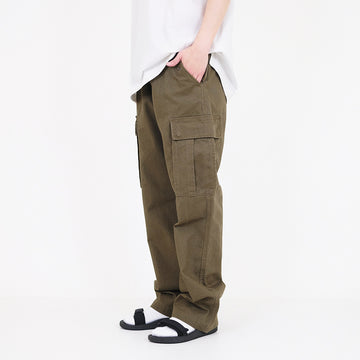 Men Twill Cargo Pants - Army Green - SM2307100B