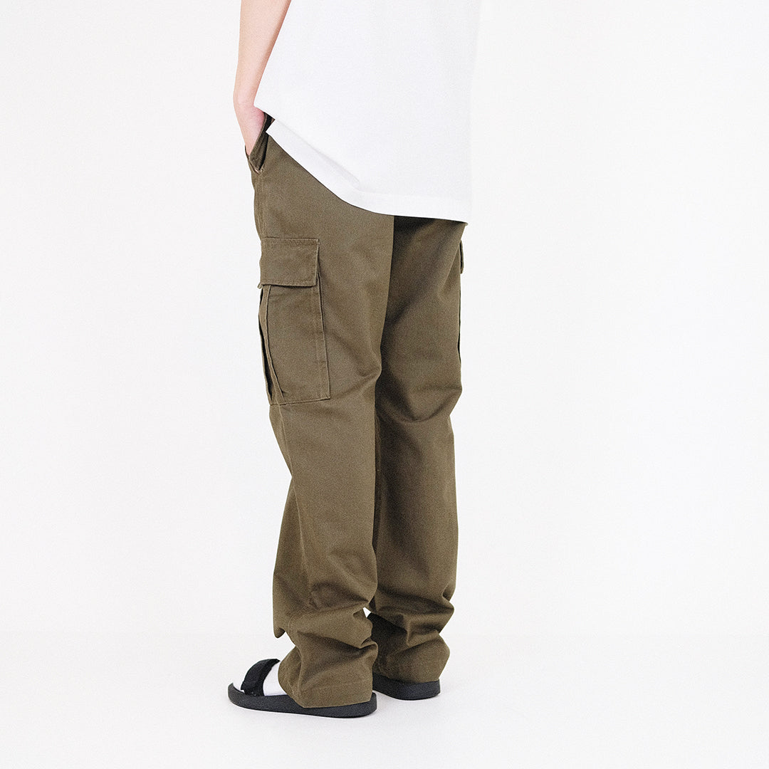 Men Twill Cargo Pants - Army Green - SM2307100B
