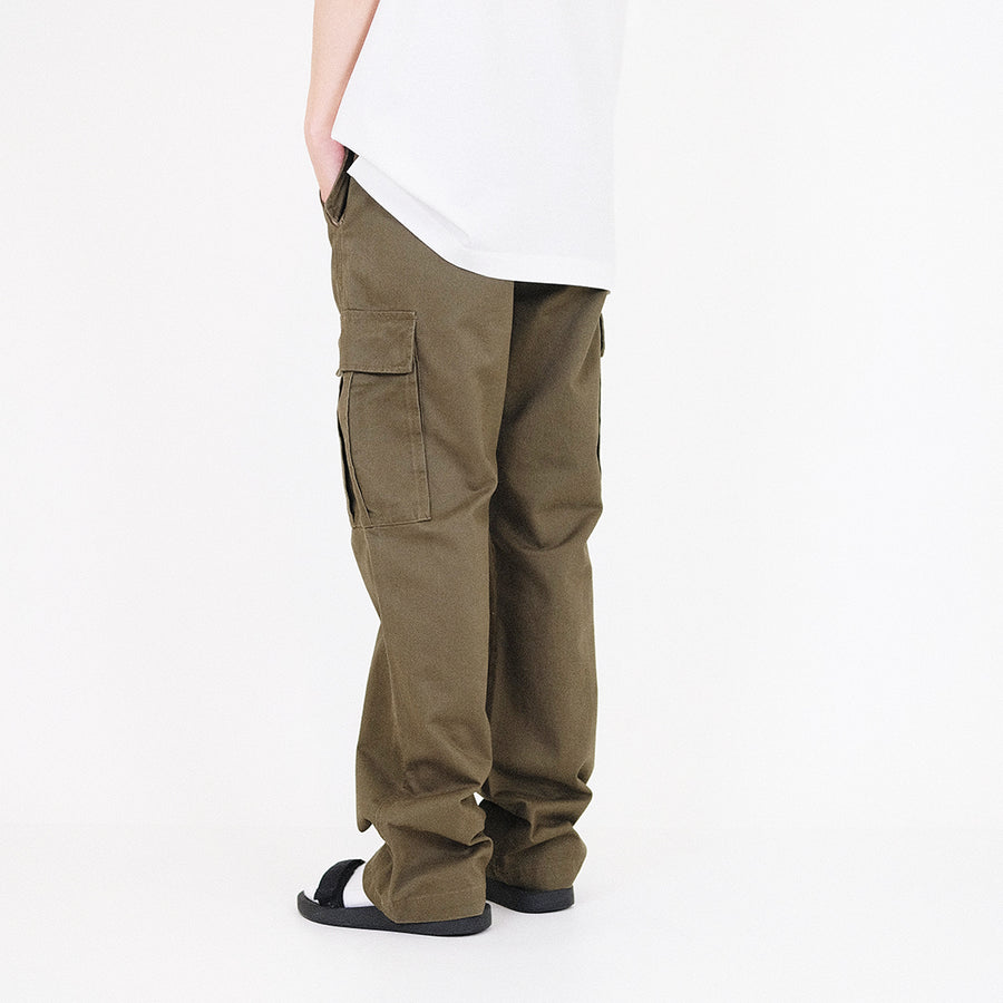 Men Twill Cargo Pants - Army Green - SM2307100B