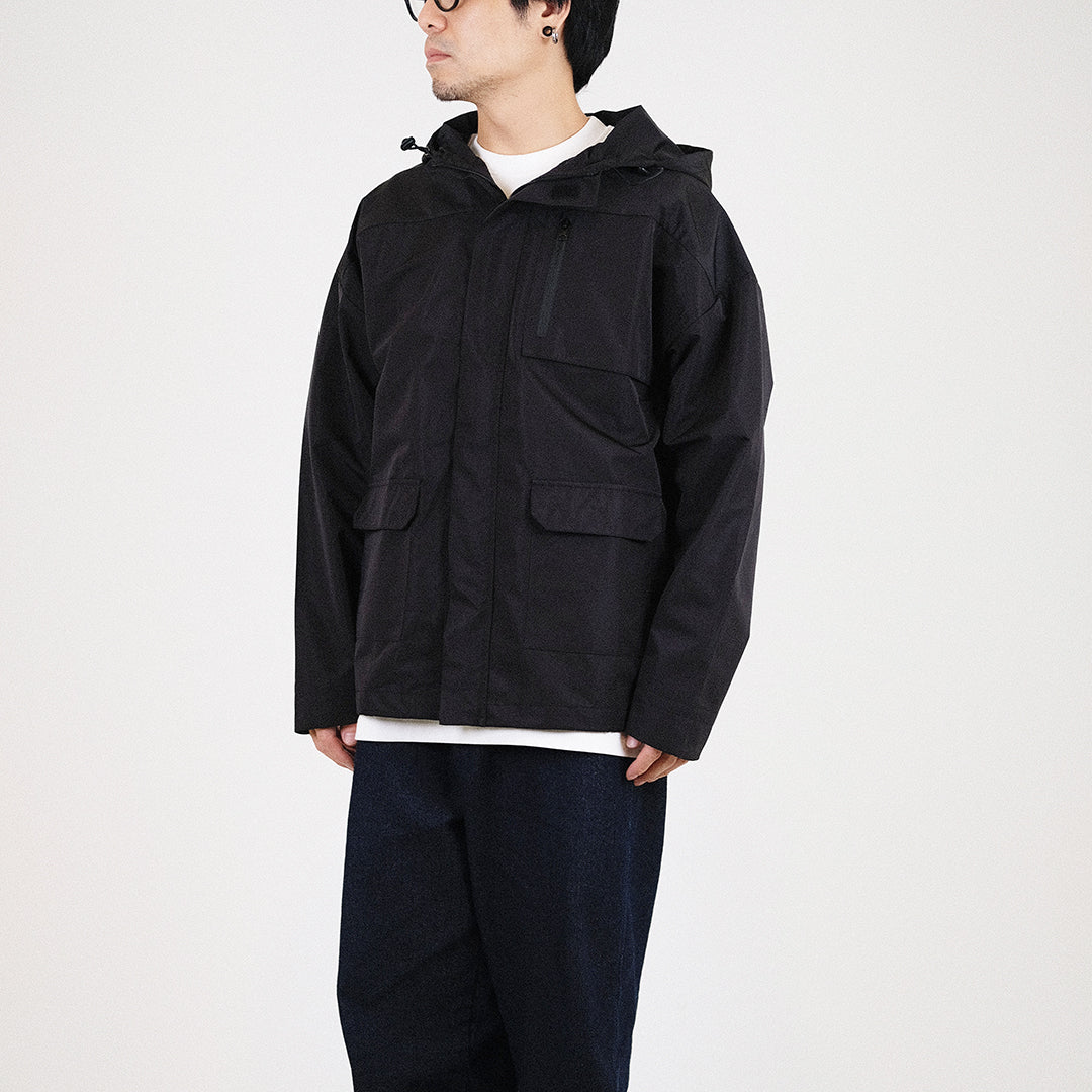 Men Patch Pocket Parka - Black - SM2307101C