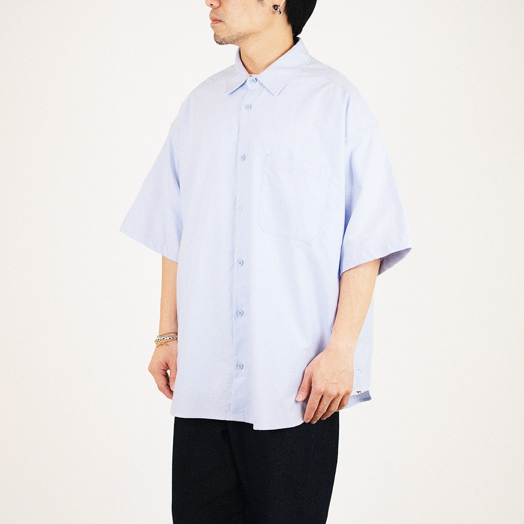 Men Oversized Shirt - Light Blue - SM2307105A
