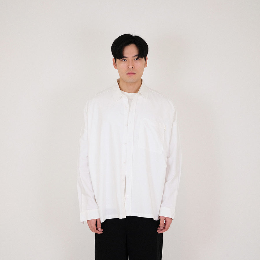 Men Oversized Shirt - Off White - SM2307106A