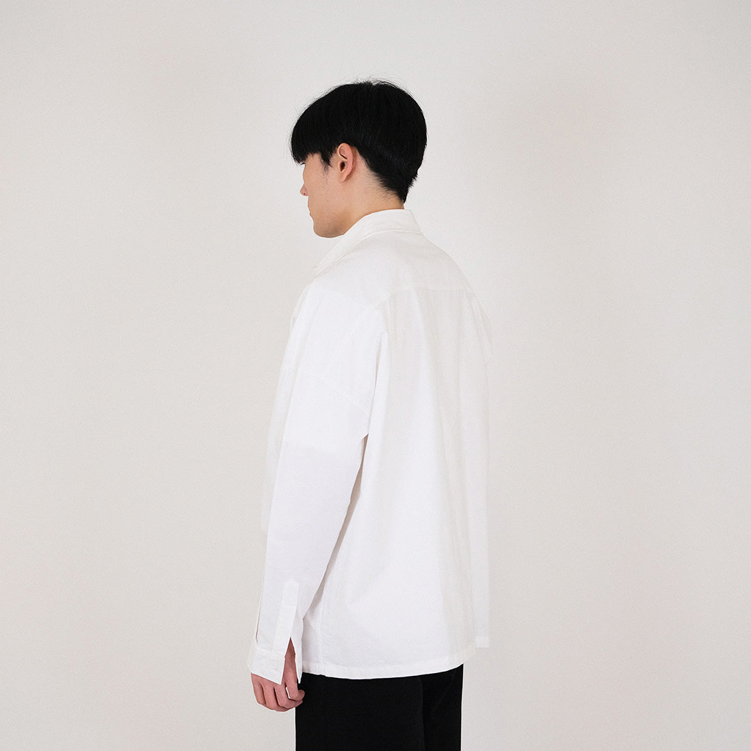 Men Oversized Shirt - Off White - SM2307106A