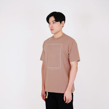 Men Graphic Tee - Brown - SM2308090C