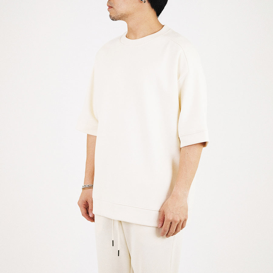 Men Essential Oversized Top - Ivory - SM2308111A