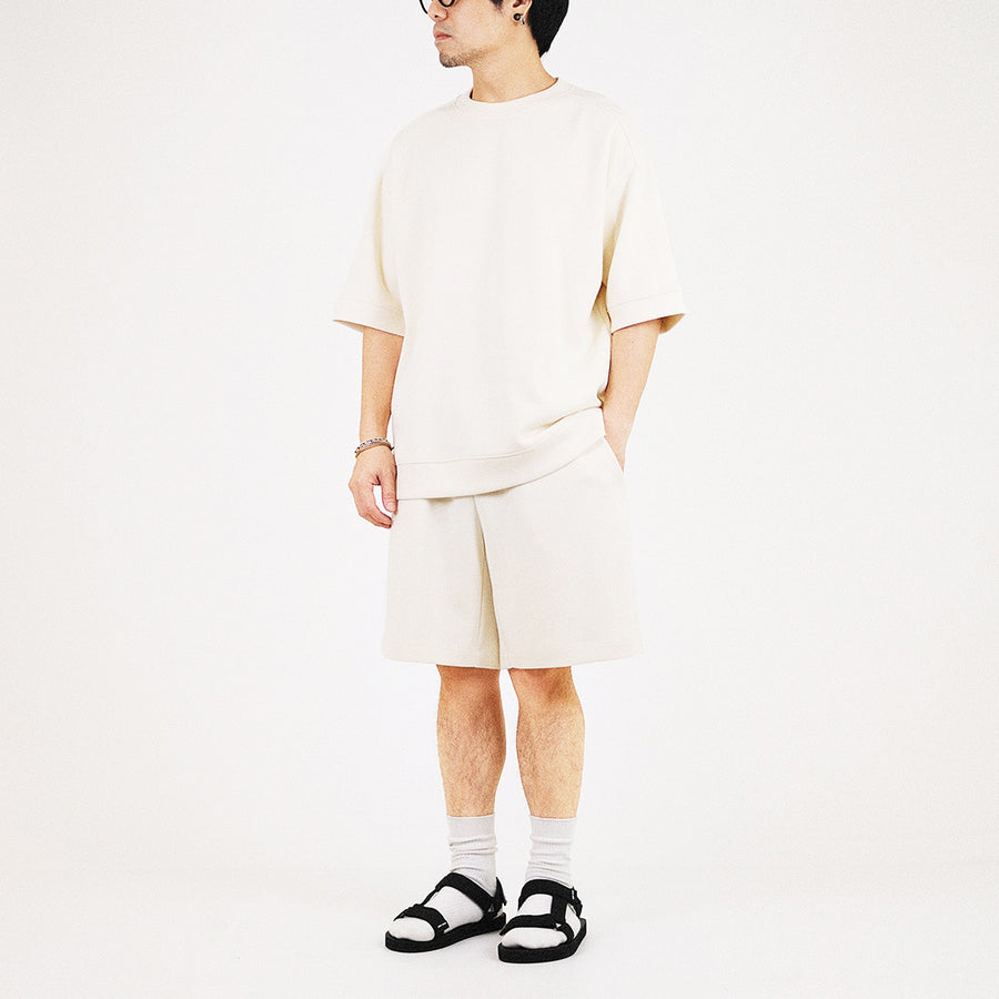 Men Essential Oversized Top - Ivory - SM2308111A