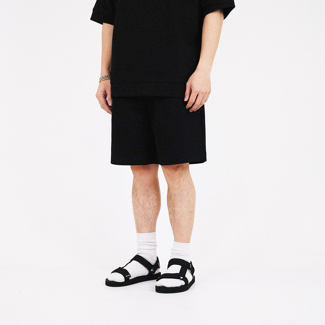 Men Pique Shorts - Black - SM2308112D