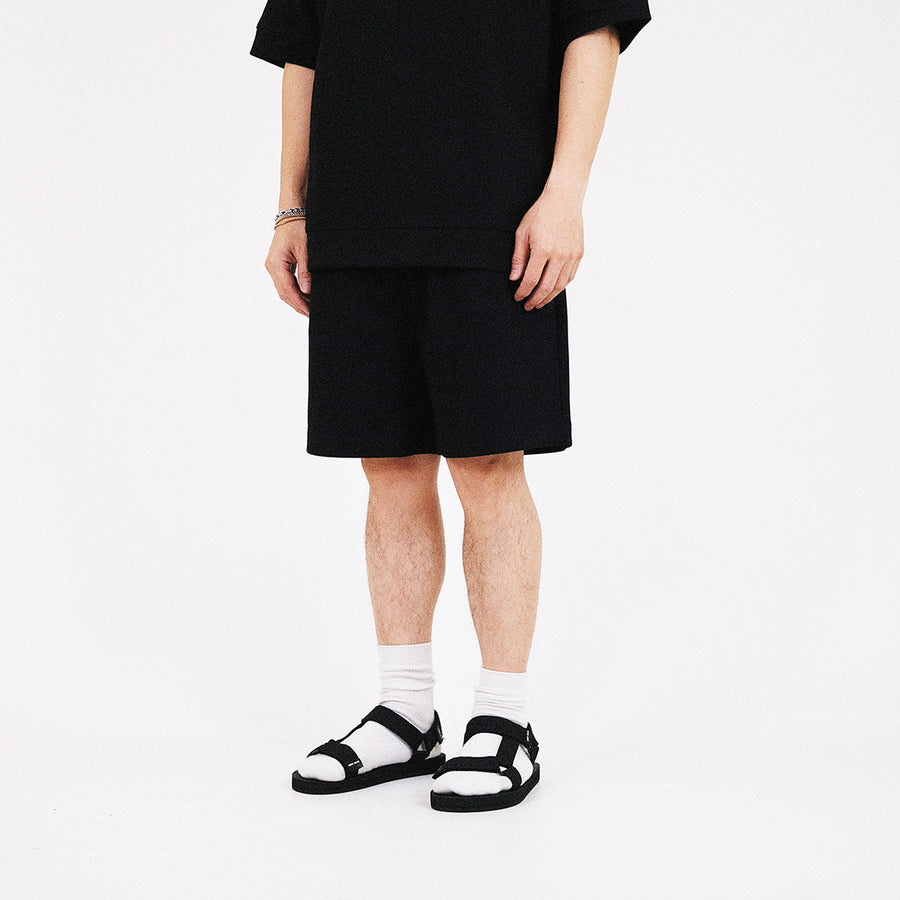 Men Pique Shorts - Black - SM2308112D