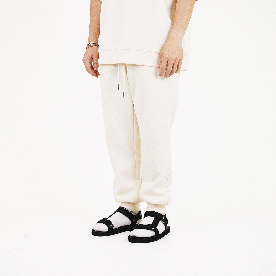 Men Slim Fit Sweatpants - Ivory - SM2308113A