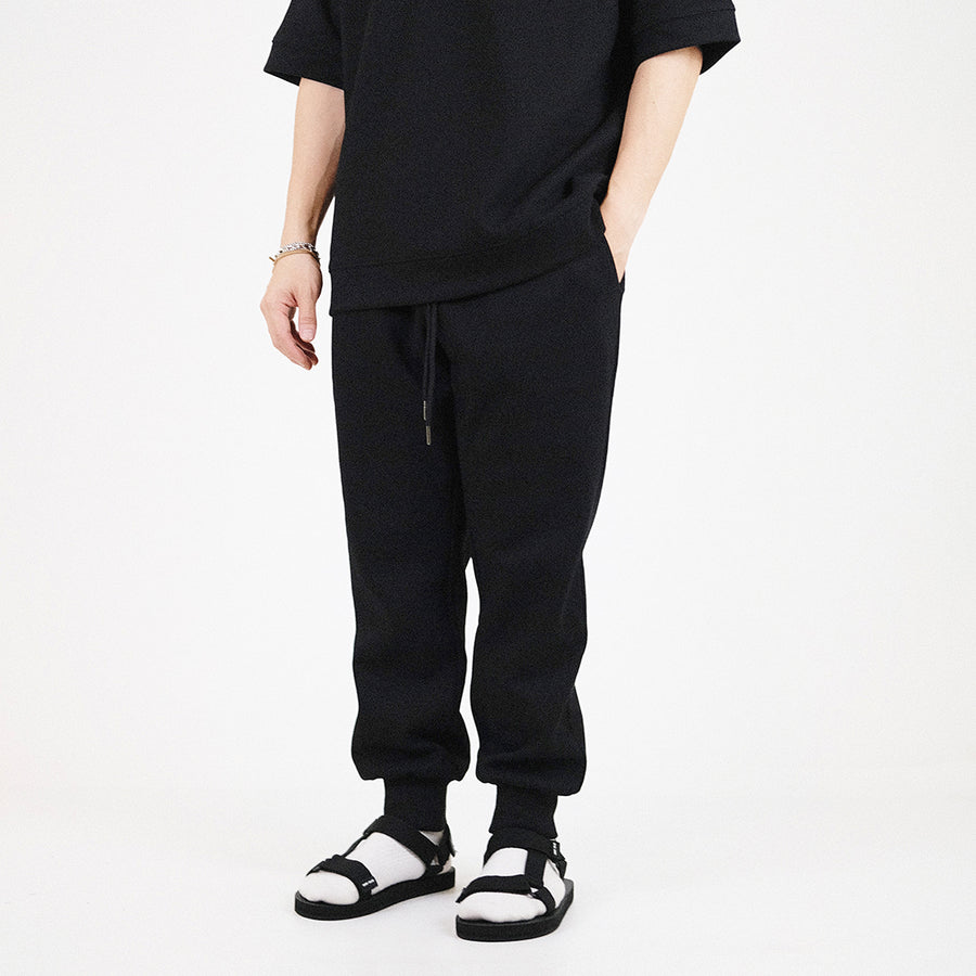 Men Slim Fit Sweatpants - Black - SM2308113D