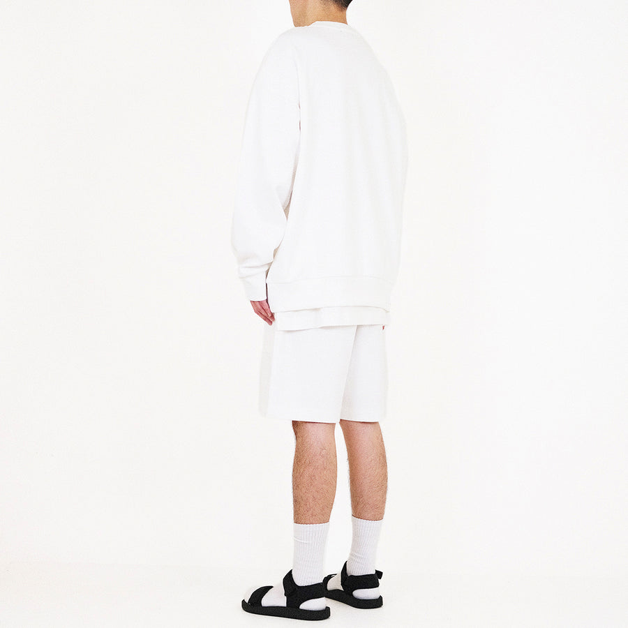 Men Printed Sweatshirt - Off White - SM2308117A