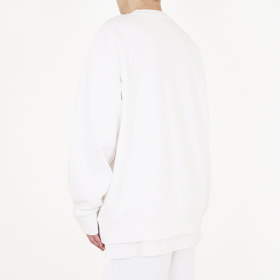 Men Printed Sweatshirt - Off White - SM2308117A