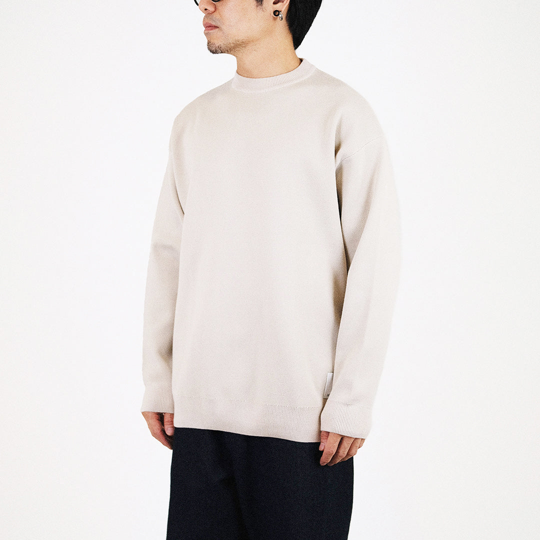 Men Oversized Sweater - Beige - SM2308119B