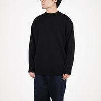 Men Oversized Sweater - Black - SM2308119C