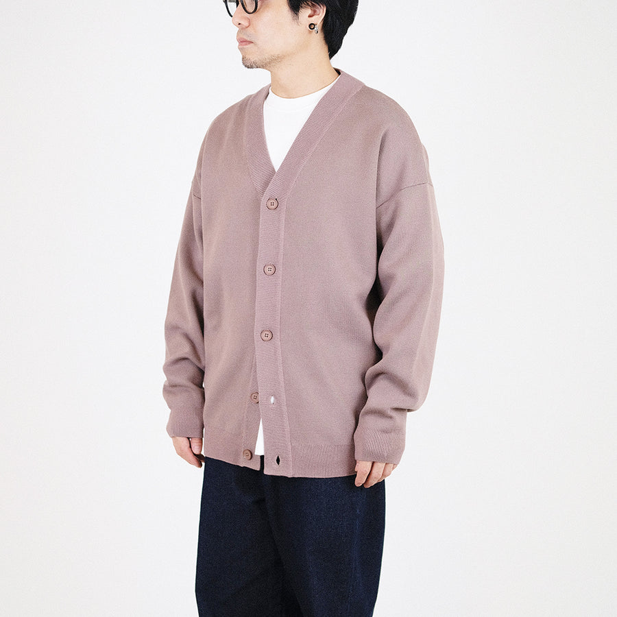 Men Oversized Cardigan - Brown - SM2308121C