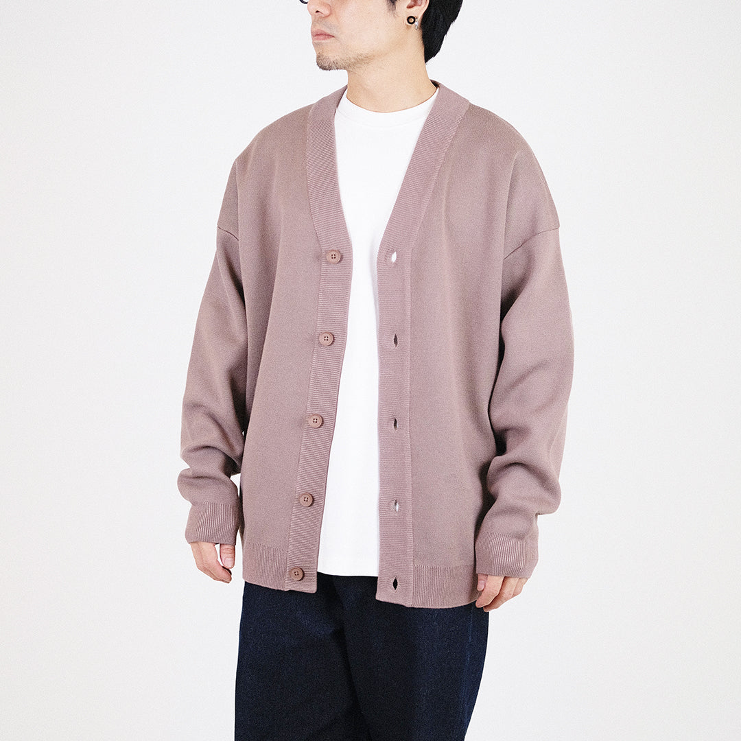 Men Oversized Cardigan - Brown - SM2308121C