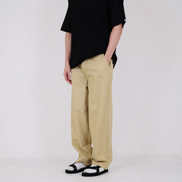 Men Wide Leg Cropped Pants - Khaki - SM2308123A