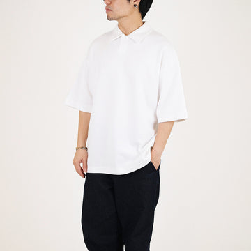 Mens Oversized Polo Tee - Off White - SM2308148A