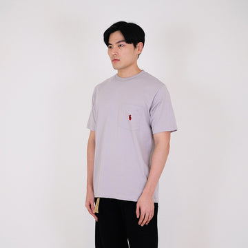 Men Graphic Tee - Light Grey - SM2309108A
