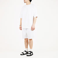 Men Oversized Waffle Top - Off White - SM2309130A