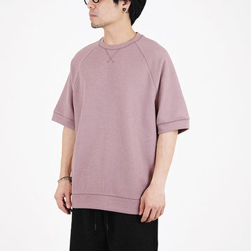 Men Oversized Waffle Top - Taupe - SM2309130D