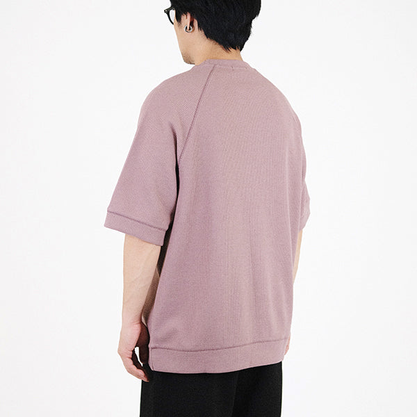 Men Oversized Waffle Top - Taupe - SM2309130D