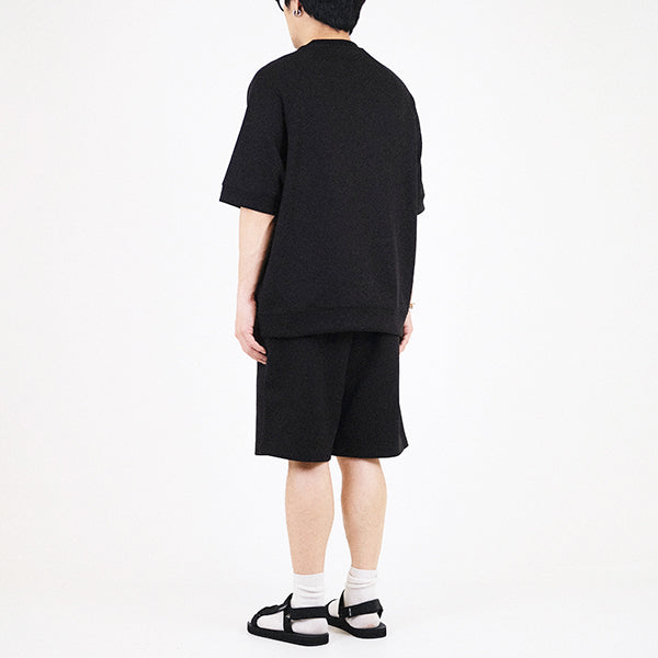 Men Oversized Waffle Top - Black - SM2309130F