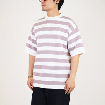 Men Oversized Stripe Sweater - Taupe - SM2309132A