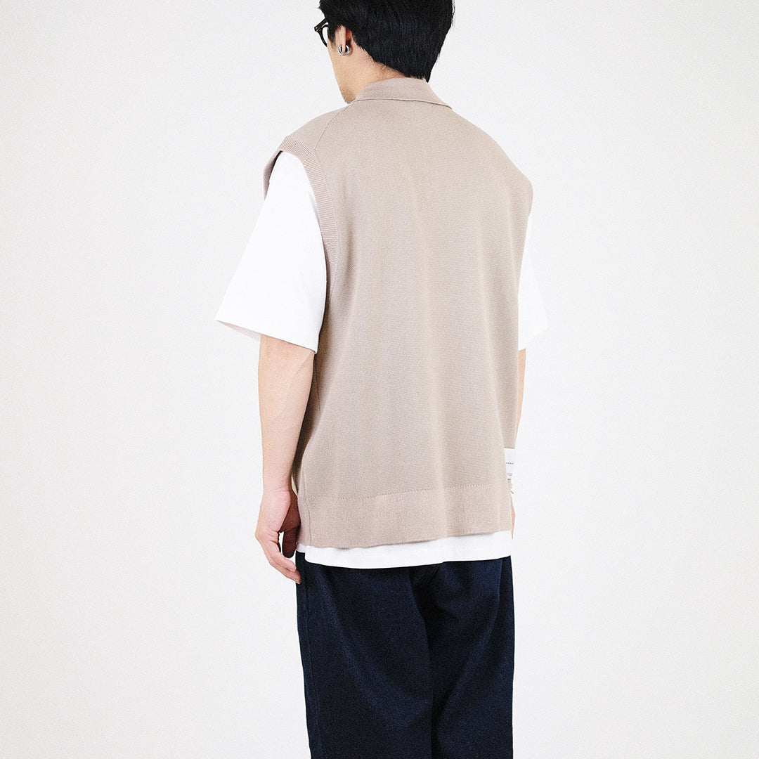 Men Vest Top - Khaki - SM2309134A